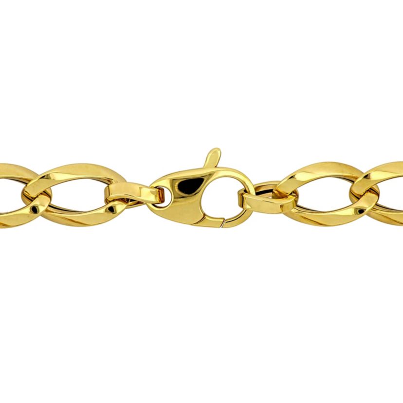 7.5MM Oval Link Bracelet in 14K Yellow Gold, 7.5"