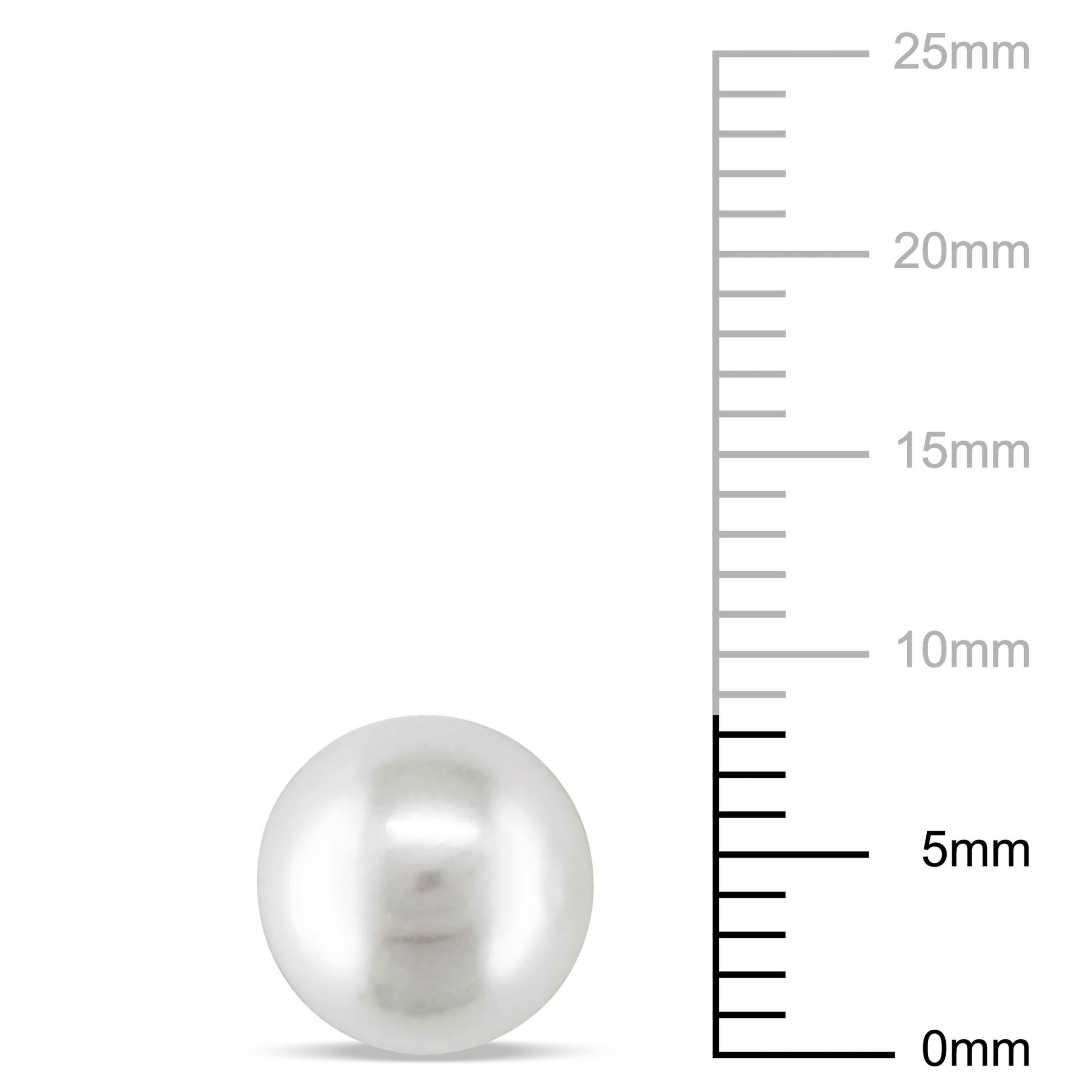 8-8.5mm Freshwater Cultured Pearl Stud Earrings in 14K White Gold