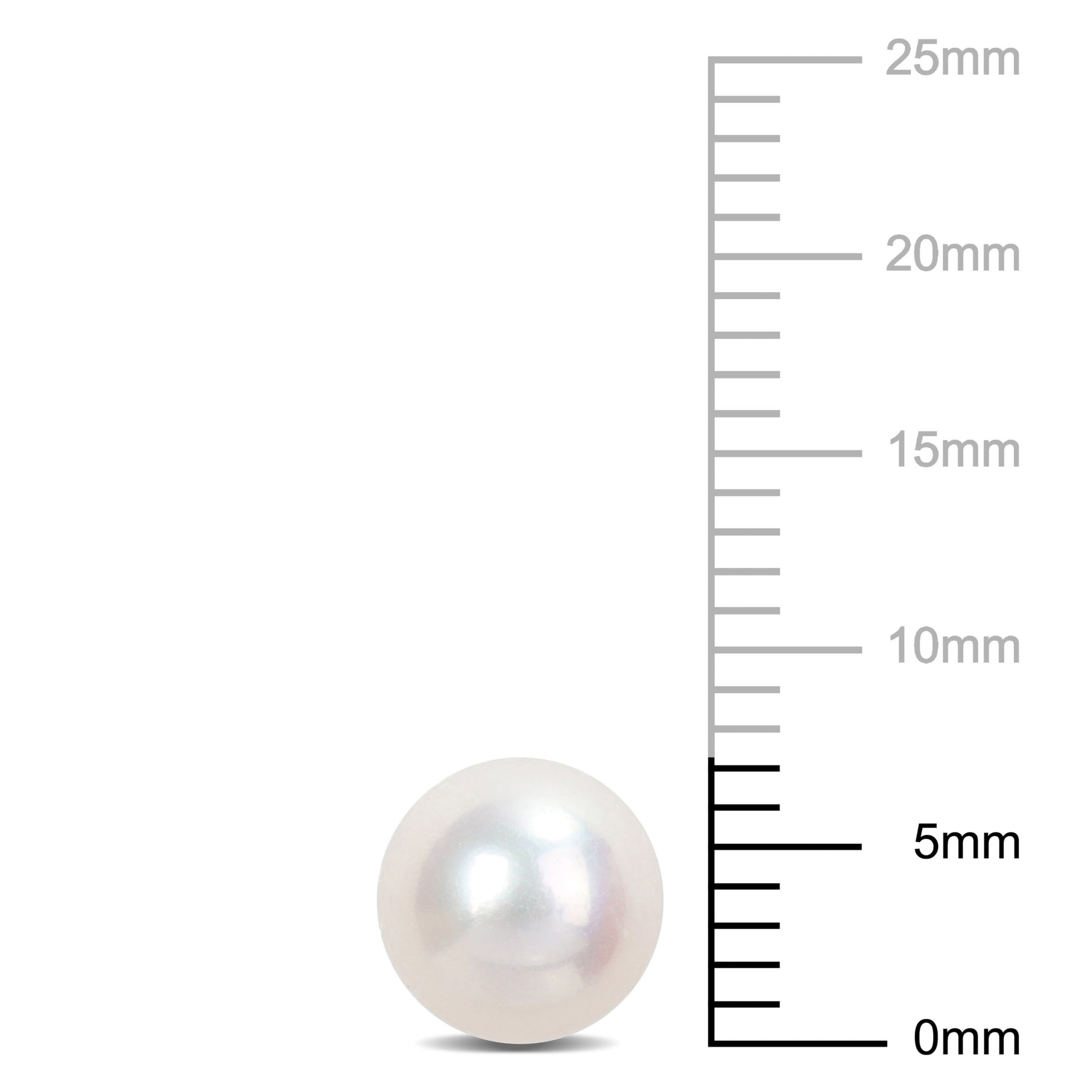 7-7.5mm Freshwater Cultured Pearl Stud Earrings in 14K Yellow Gold