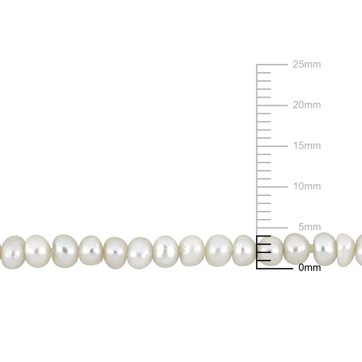 3-4mm Freshwater Cultured Pearl Bracelet in 14K Yellow Gold