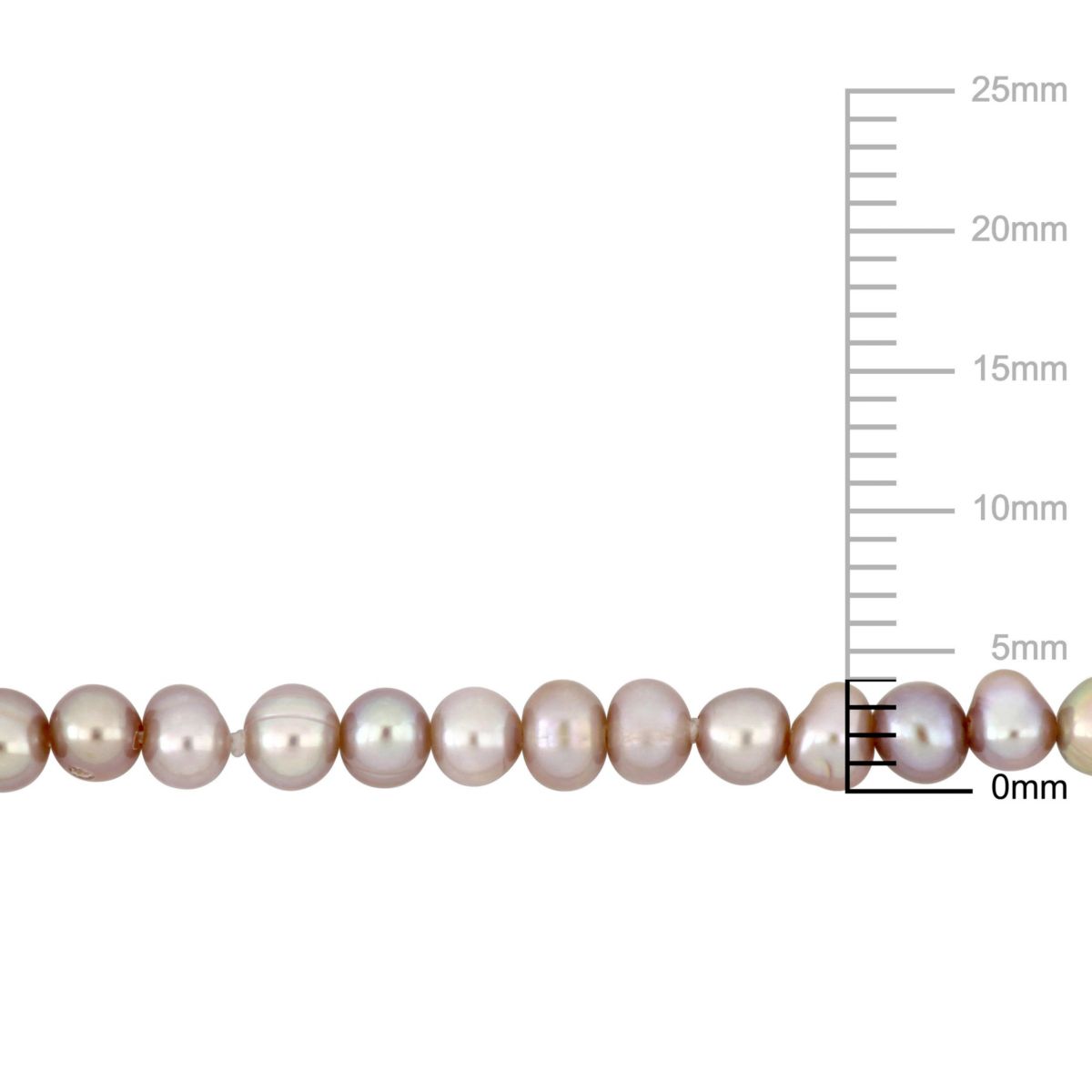 3-4mm Pink Freshwater Cultured Pearl Strand Necklace in 14K Yellow Gold