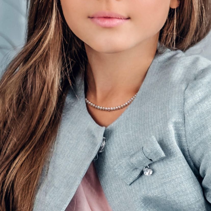 3-4mm Pink Freshwater Cultured Pearl Strand Necklace in 14K Yellow Gold