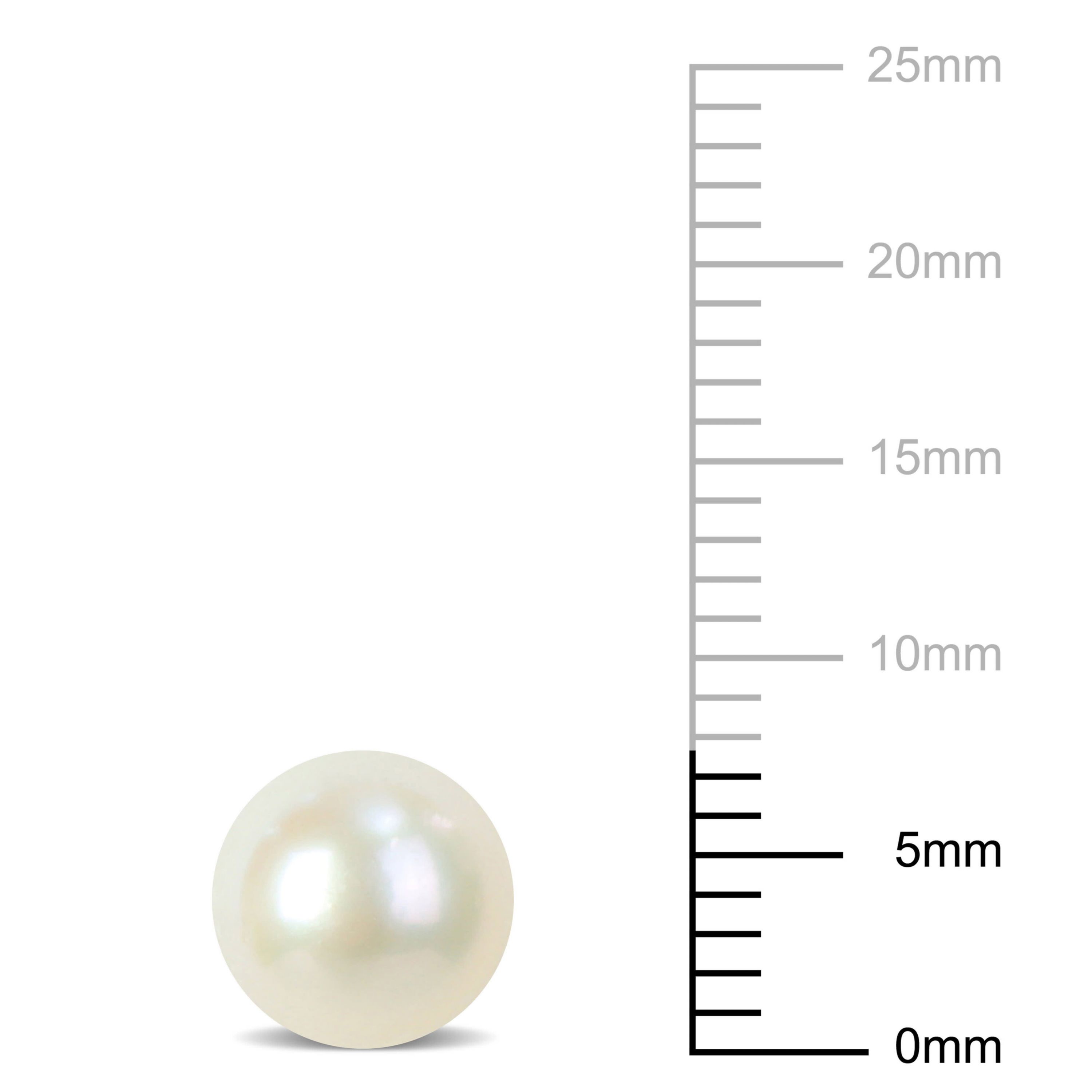 7.5-8mm Freshwater Cultured Pearl Earrings in 14K Yellow Gold