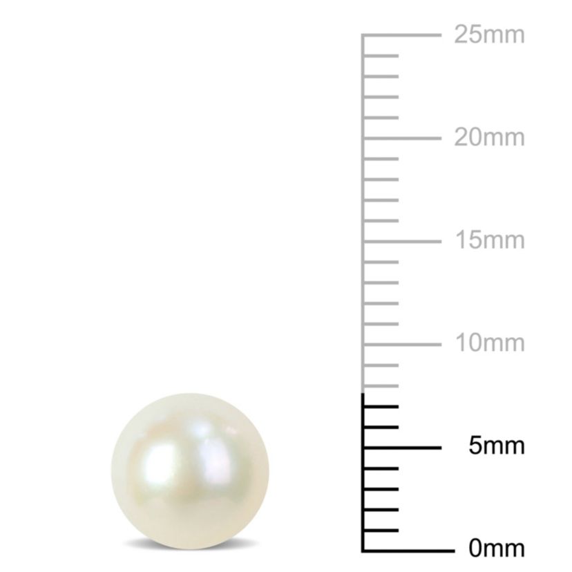 7.5-8mm Freshwater Cultured Pearl Earrings in 14K Yellow Gold