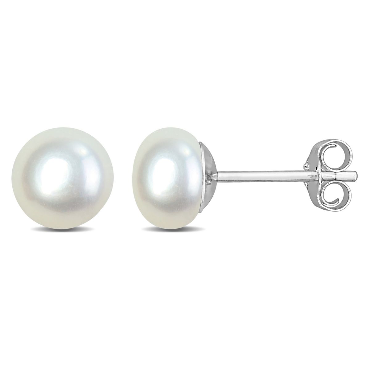 7-7.5mm Freshwater Cultured Pearl Stud Earrings in Sterling Silver