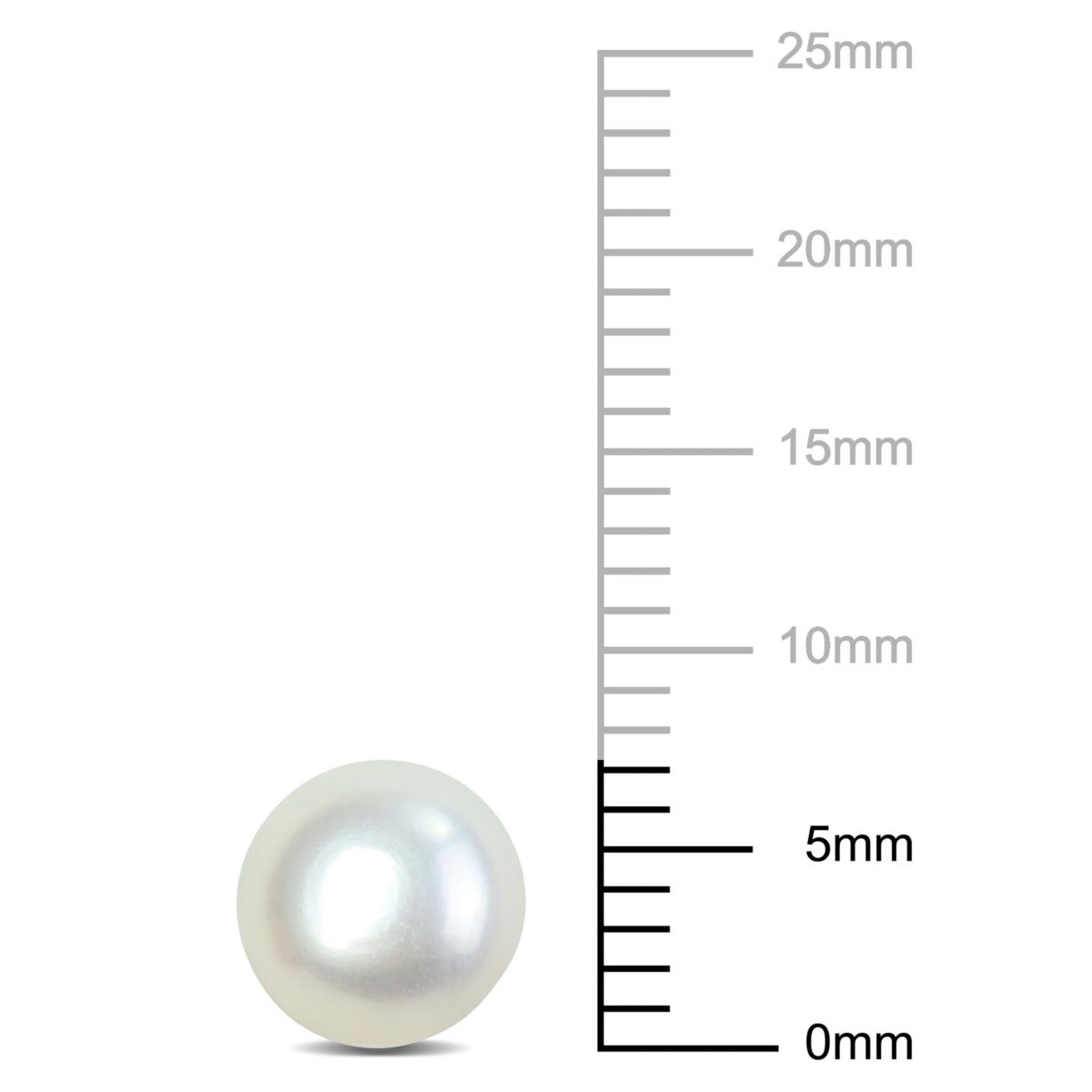 7-7.5mm Freshwater Cultured Pearl Stud Earrings in Sterling Silver