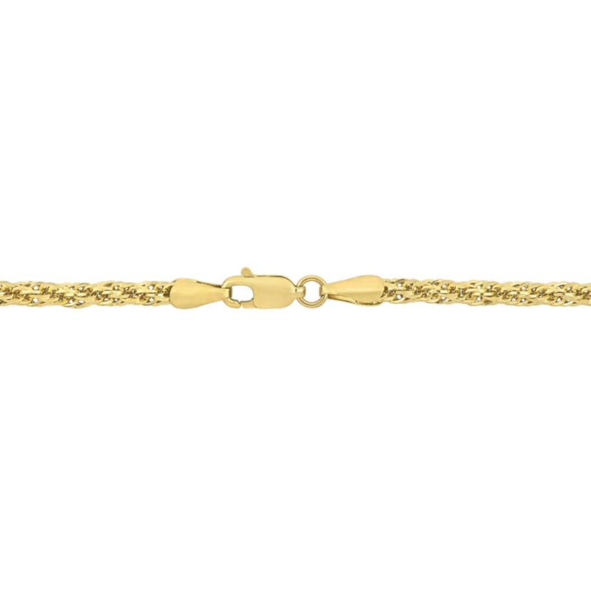 2-Piece Set of 3mm Infinity Rope Chain Necklace and Bracelet in 14K Yellow Gold, 20" & 7.5"