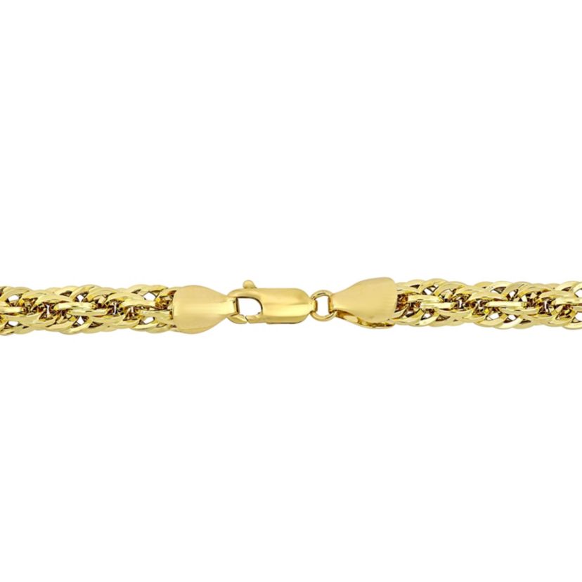 2-Piece Set of Mens 6mm Infinity Rope Chain Necklace and Bracelet in 14K Yellow Gold, 24" & 9"