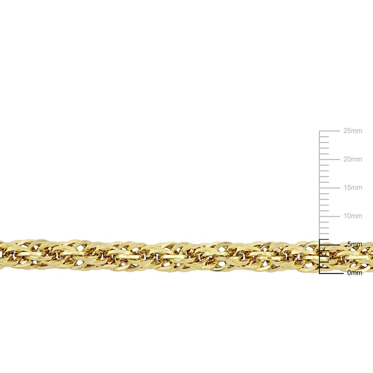 2-Piece Set of Mens 6mm Infinity Rope Chain Necklace and Bracelet in 14K Yellow Gold, 24" & 9"