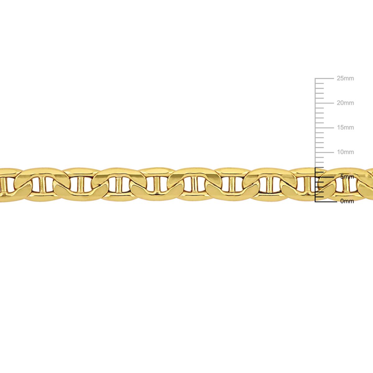 2-Piece Set of 7mm Mariner Link Chain Necklace and Bracelet in 10K Yellow Gold, 18" & 7.5"