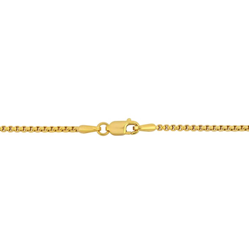 2-Piece Set of 1.6mm Box Link Chain Necklace and Bracelet in 10K Yellow Gold, 18" & 7.5"