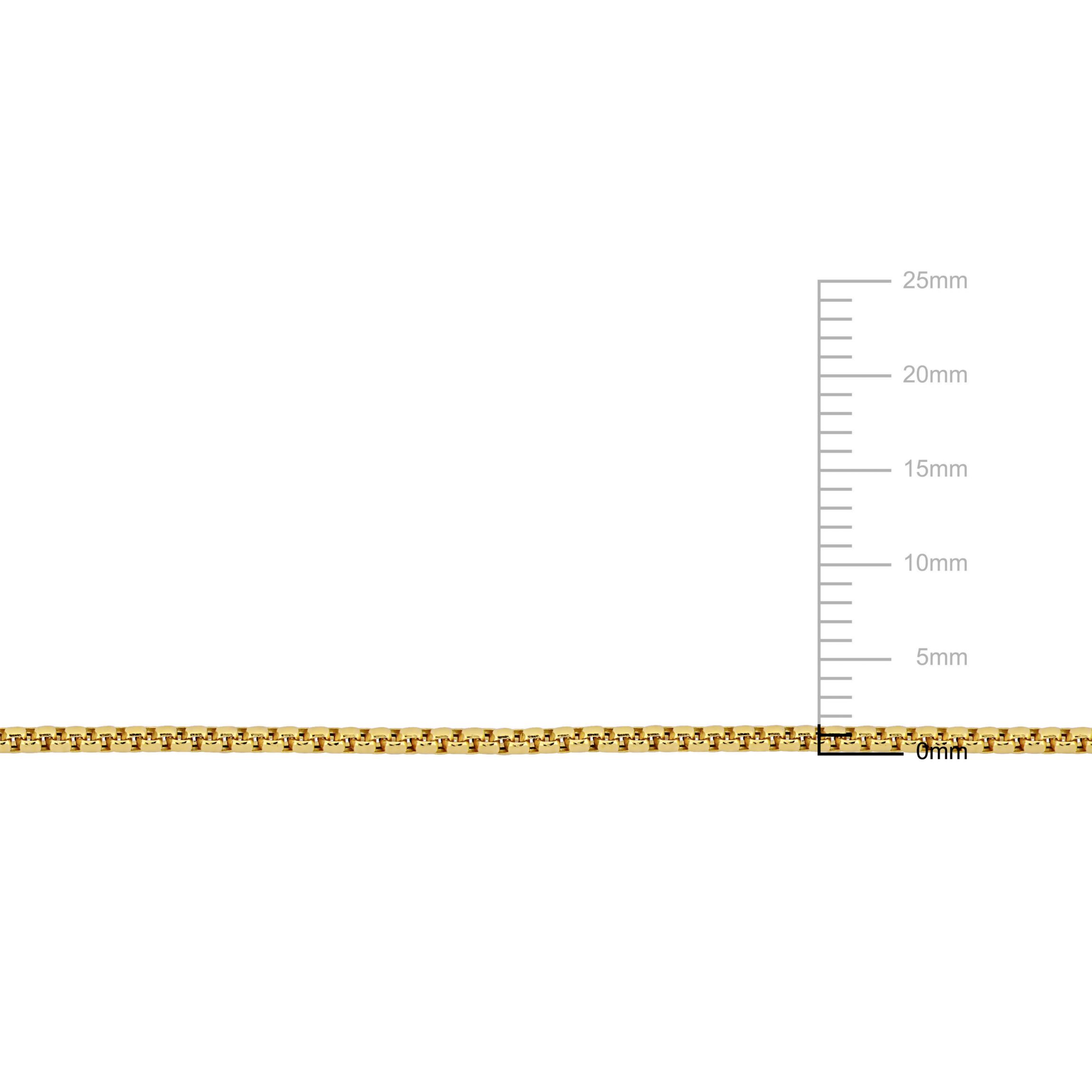 2-Piece Set of 1.6mm Box Link Chain Necklace and Bracelet in 10K Yellow Gold, 18" & 7.5"