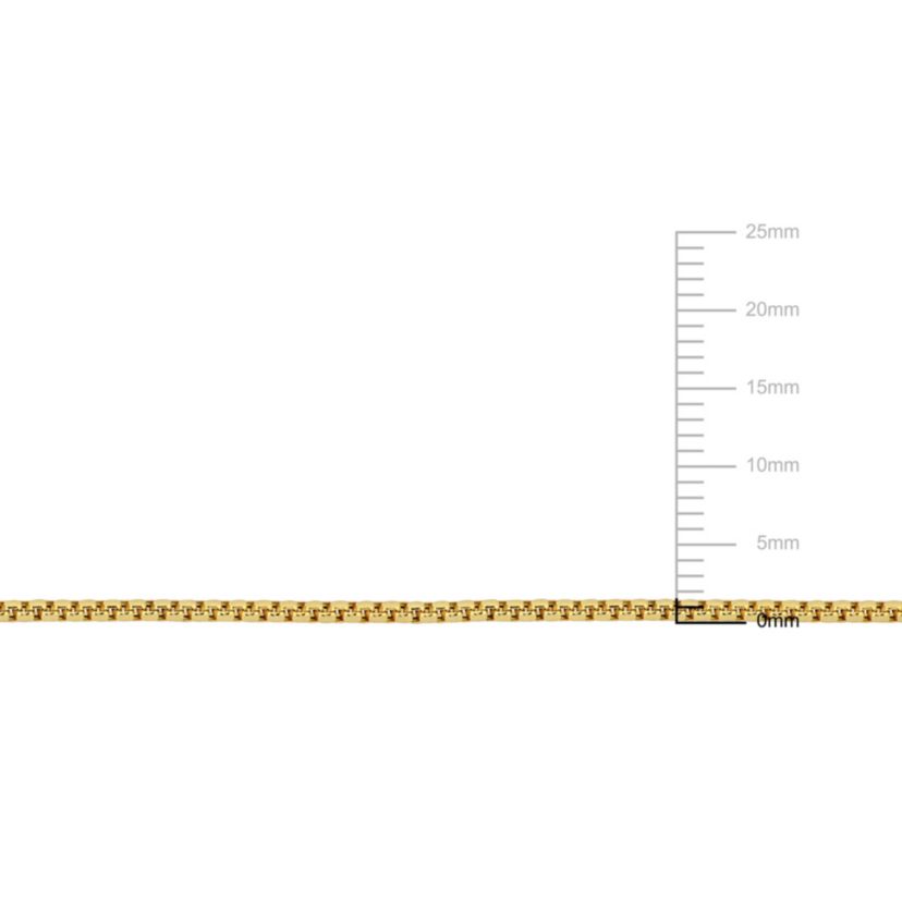 2-Piece Set of 1.6mm Box Link Chain Necklace and Bracelet in 10K Yellow Gold, 18" & 7.5"
