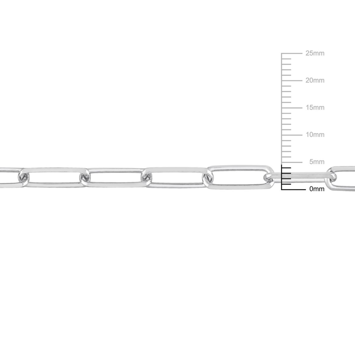 2-Pc Set of Mens 5mm Diamond Cut Paperclip Chain Necklace & Bracelet in Sterling Silver