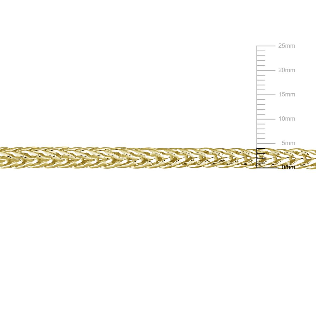 2-Pc Set of Mens 4.2mm Foxtail Chain Necklace & Bracelet in Yellow Plated Sterling Silver