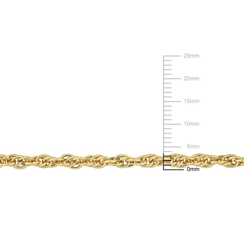 2-Pc Set of Mens 3.7mm Singapore Necklace & Bracelet in Yellow Plated Sterling Silver