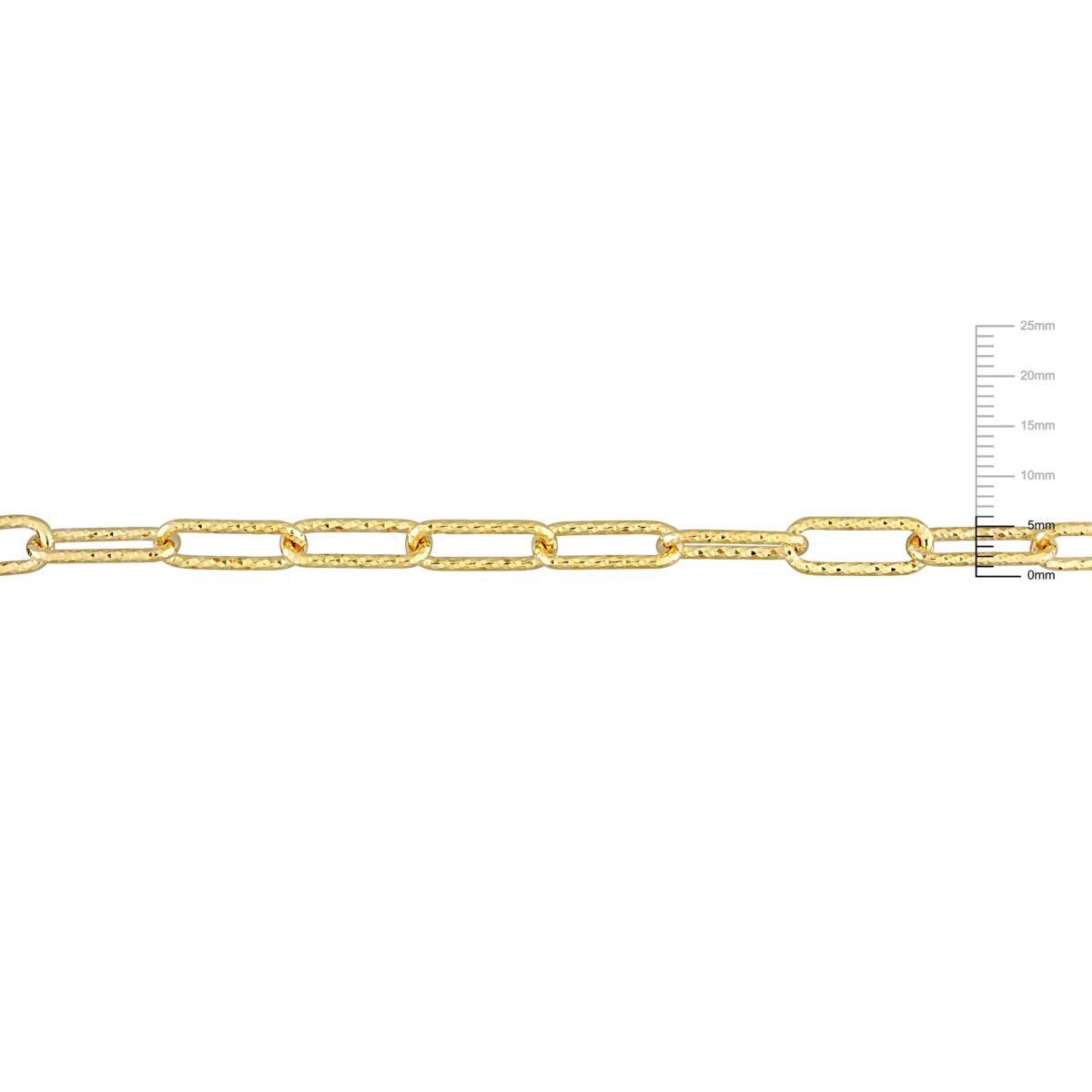 2-Pc Set of 6mm Oval Link Necklace & Bracelet in Yellow Plated Sterling Silver