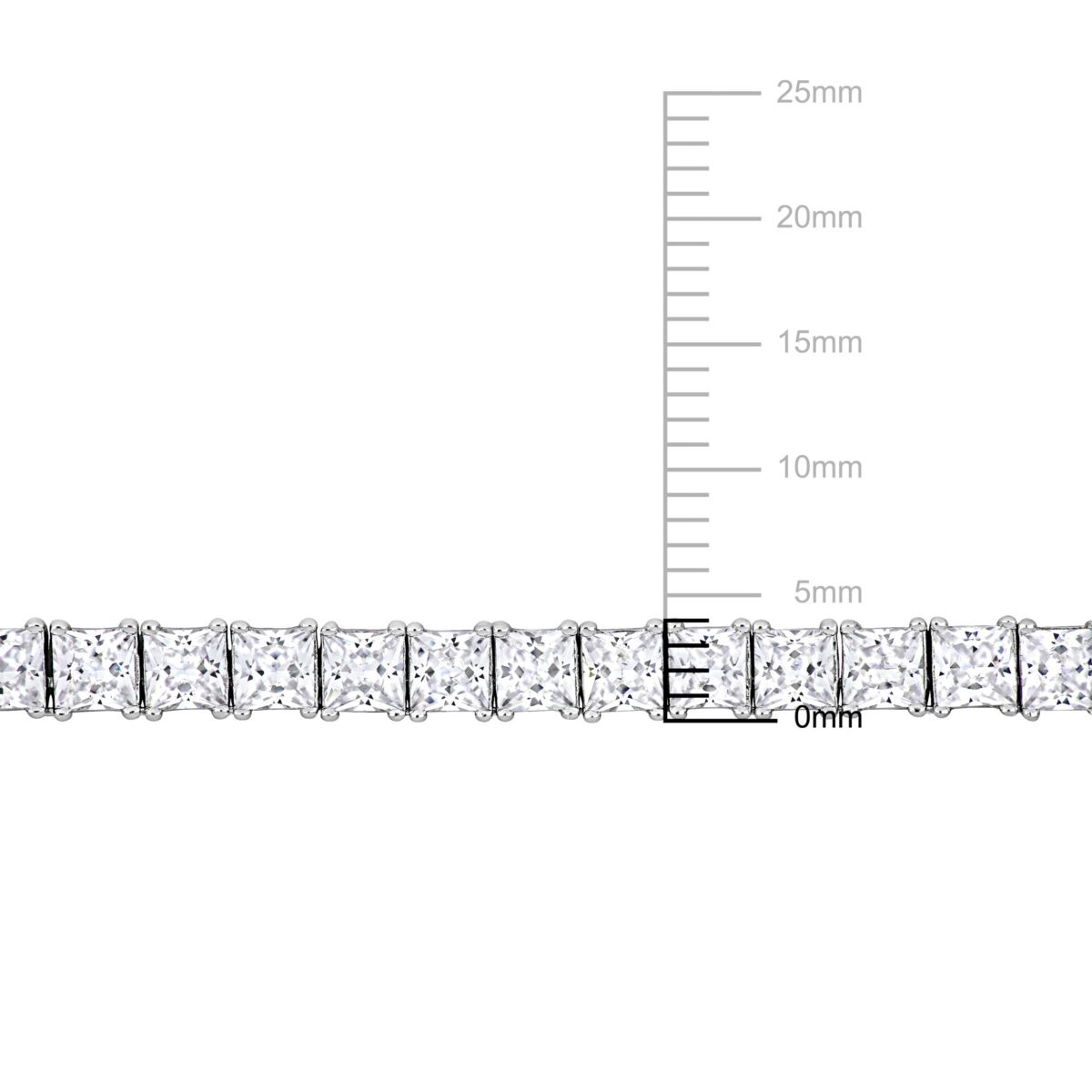 Lab Created 2-Pc Set of Mens Created White Sapphire Tennis Necklace & Bracelet in Sterling Silver