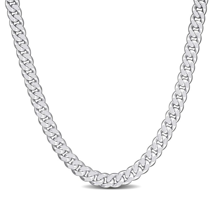 2.65mm Curb Link Necklace in Sterling Silver