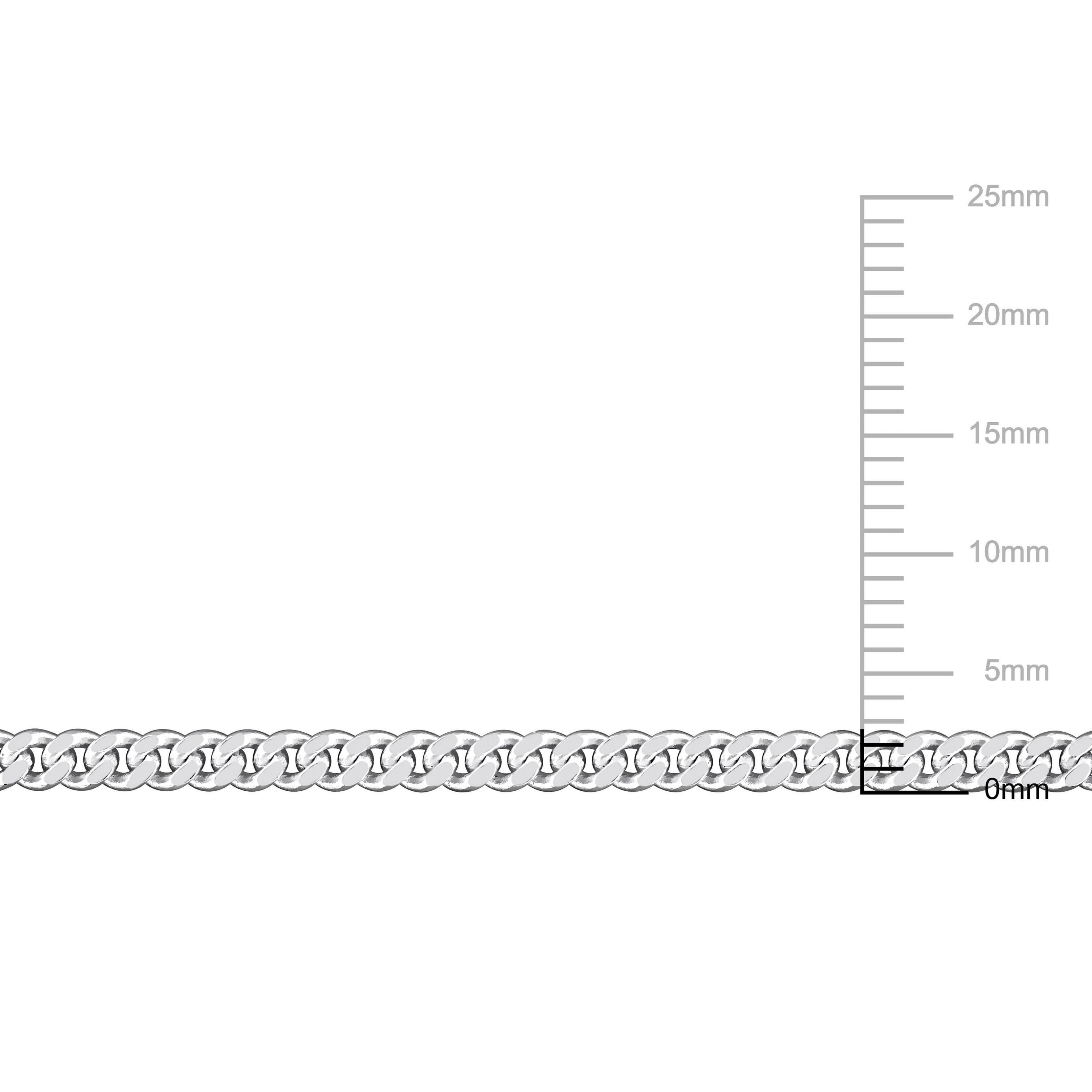 2.65mm Curb Link Necklace in Sterling Silver