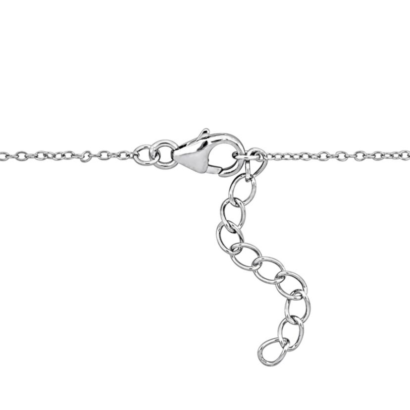 Tanzanite & White Topaz Necklace in Sterling Silver
