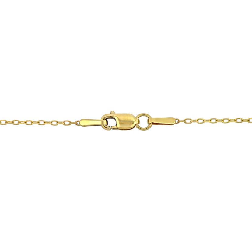 10.5mm Puff Heart Necklace in 10k Yellow Gold, 18 in.