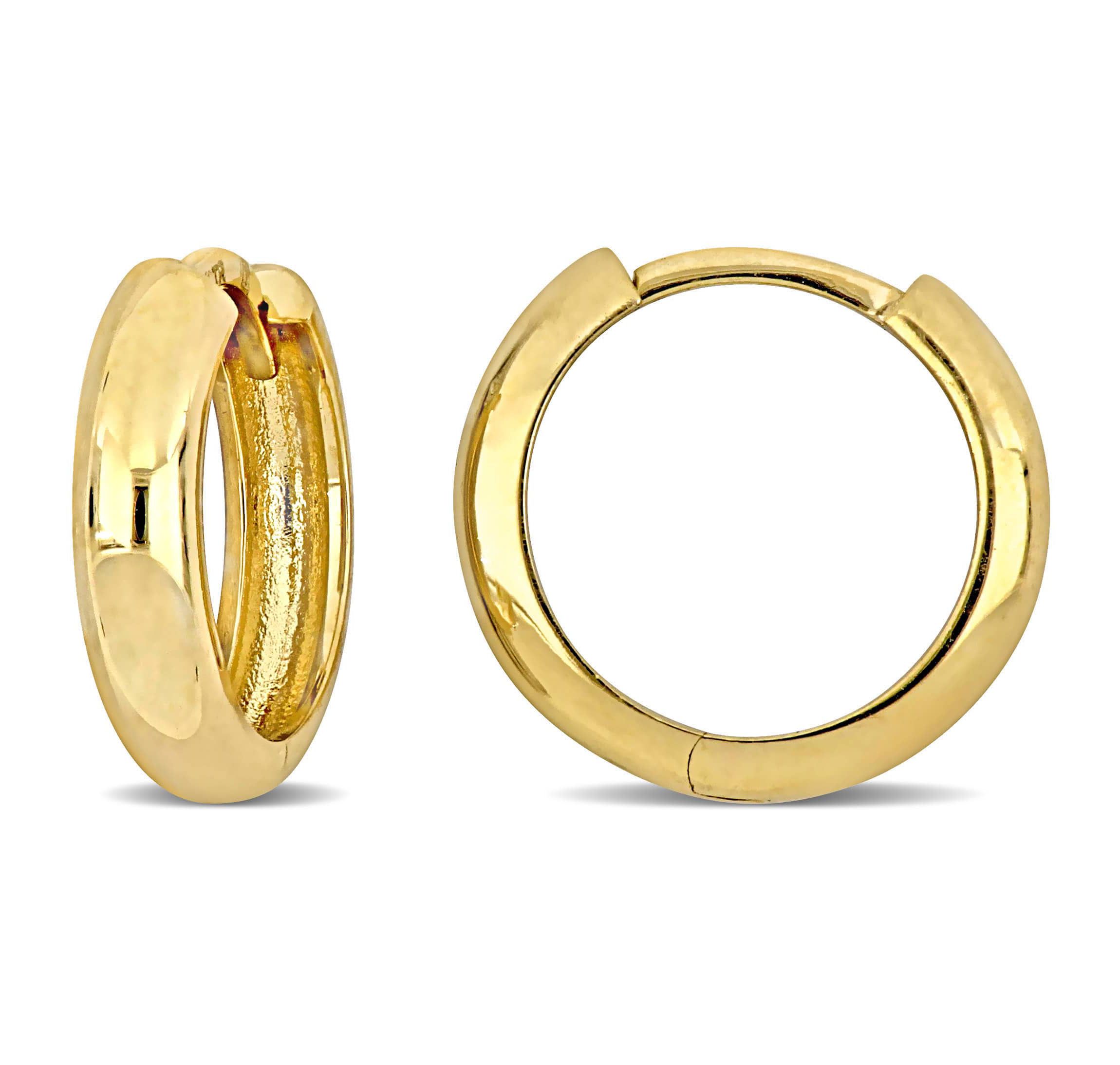 3mm Mini Hoop Earrings in 14k Yellow Gold
