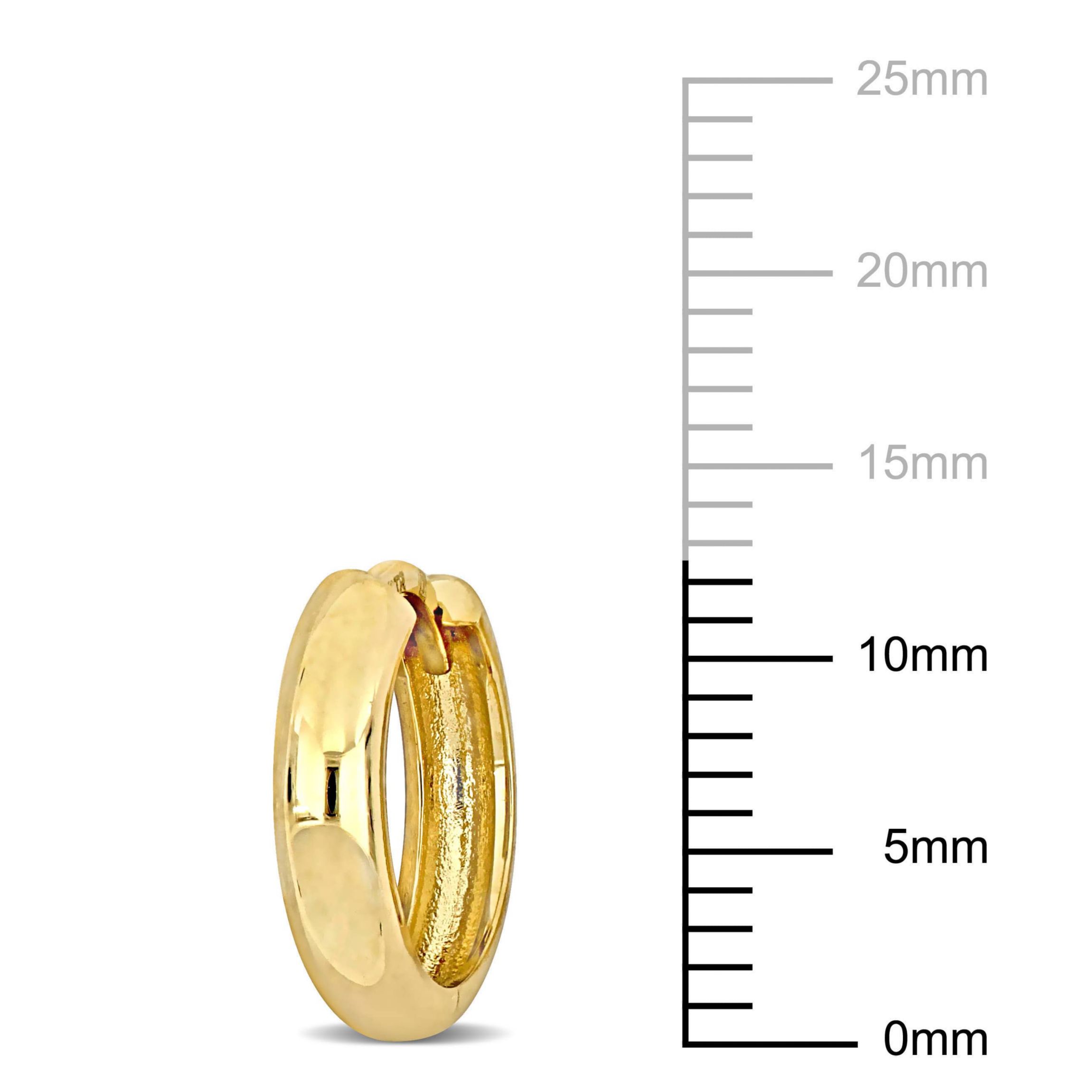 3mm Mini Hoop Earrings in 14k Yellow Gold
