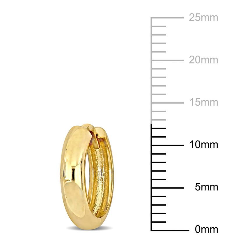 3mm Mini Hoop Earrings in 14k Yellow Gold
