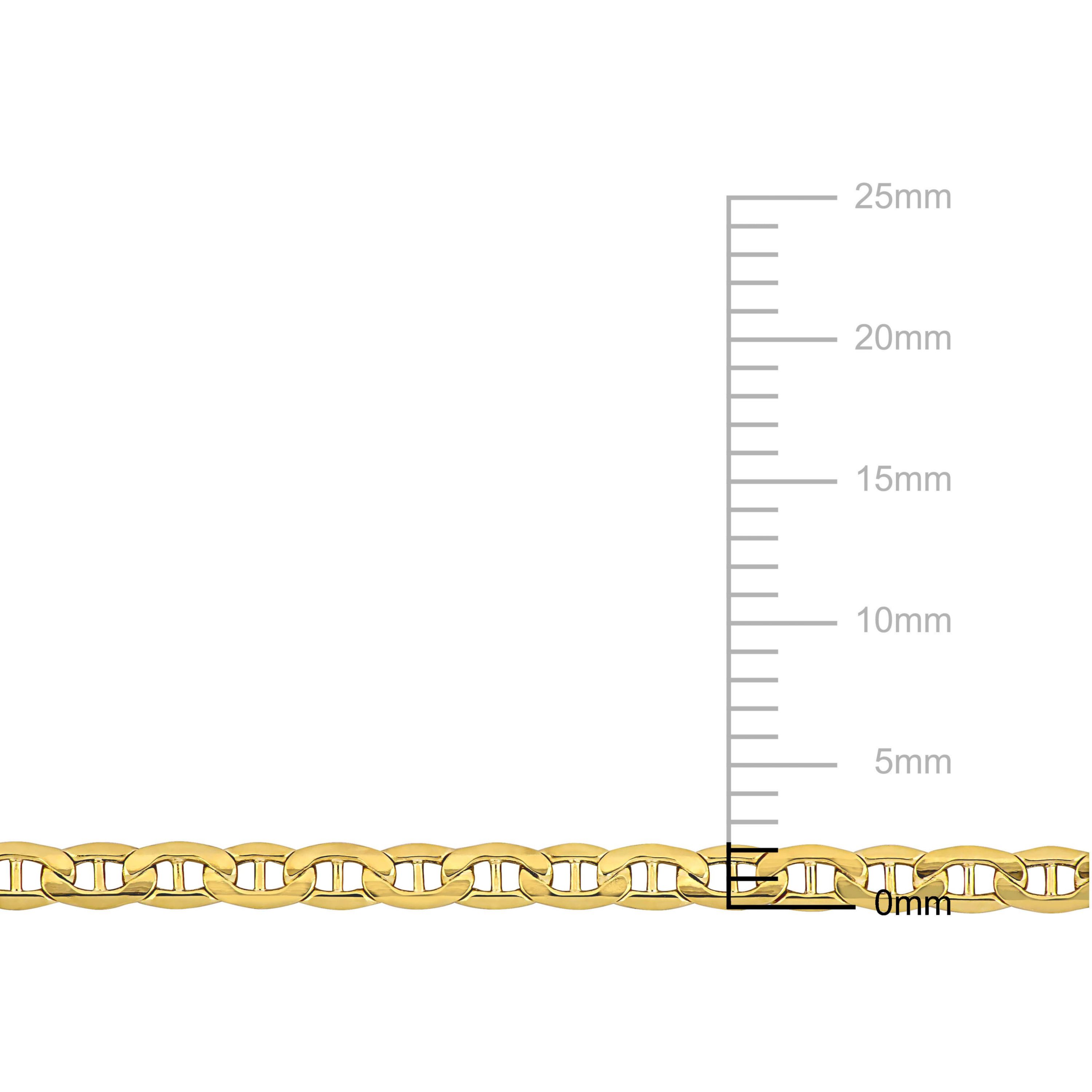 3.3mm Mariner Link Necklace in 10k Yellow Gold, 18 in