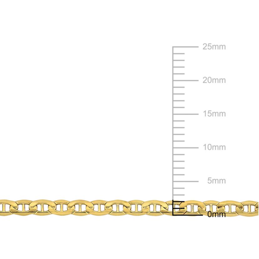 3.3mm Mariner Link Necklace in 10k Yellow Gold, 18 in