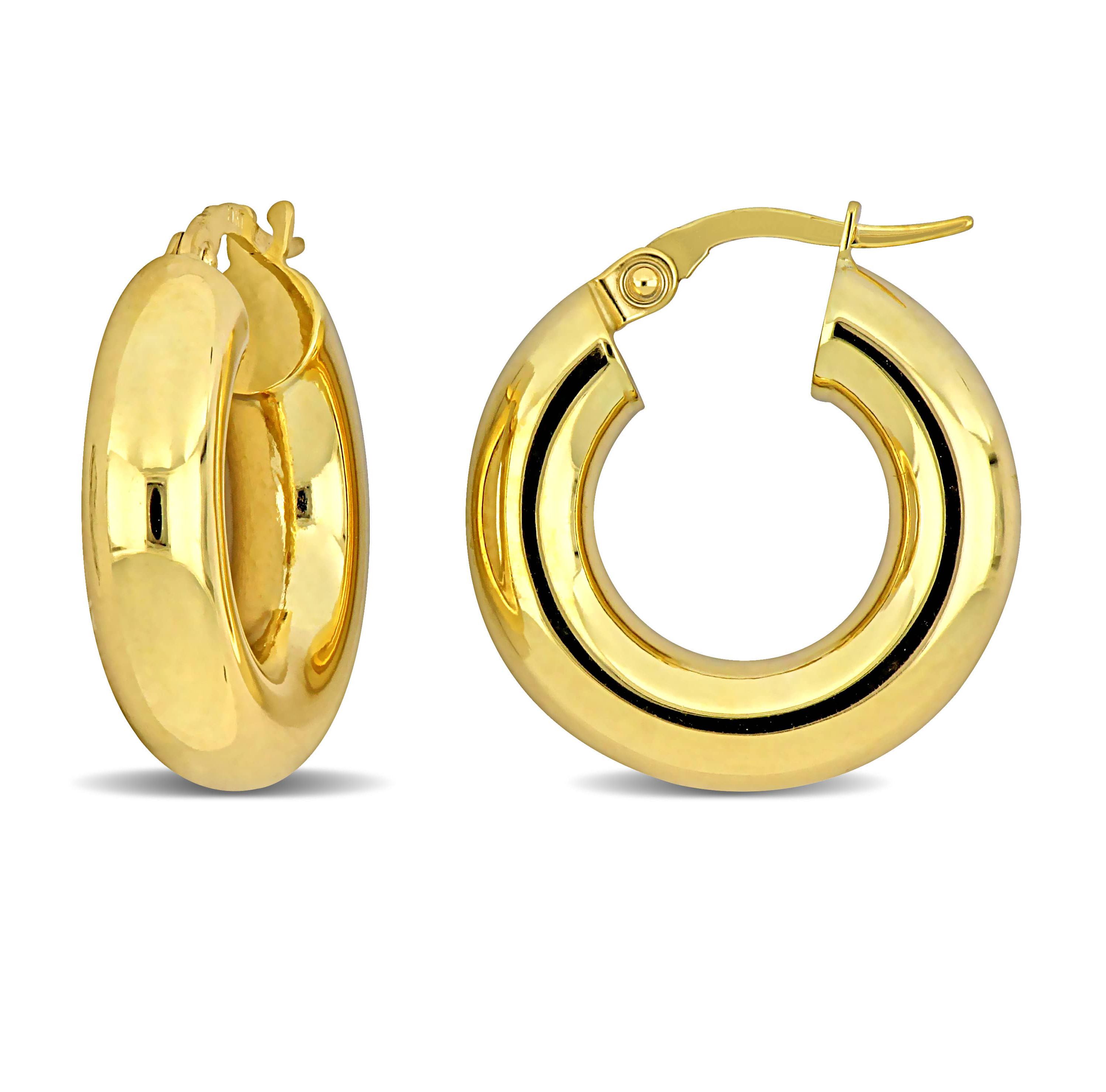 5mm Hoop Earrings in 10k Yellow Gold