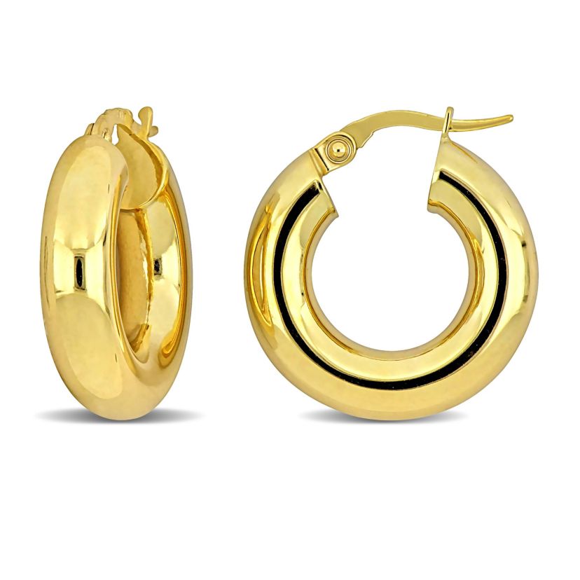 5mm Hoop Earrings in 10k Yellow Gold