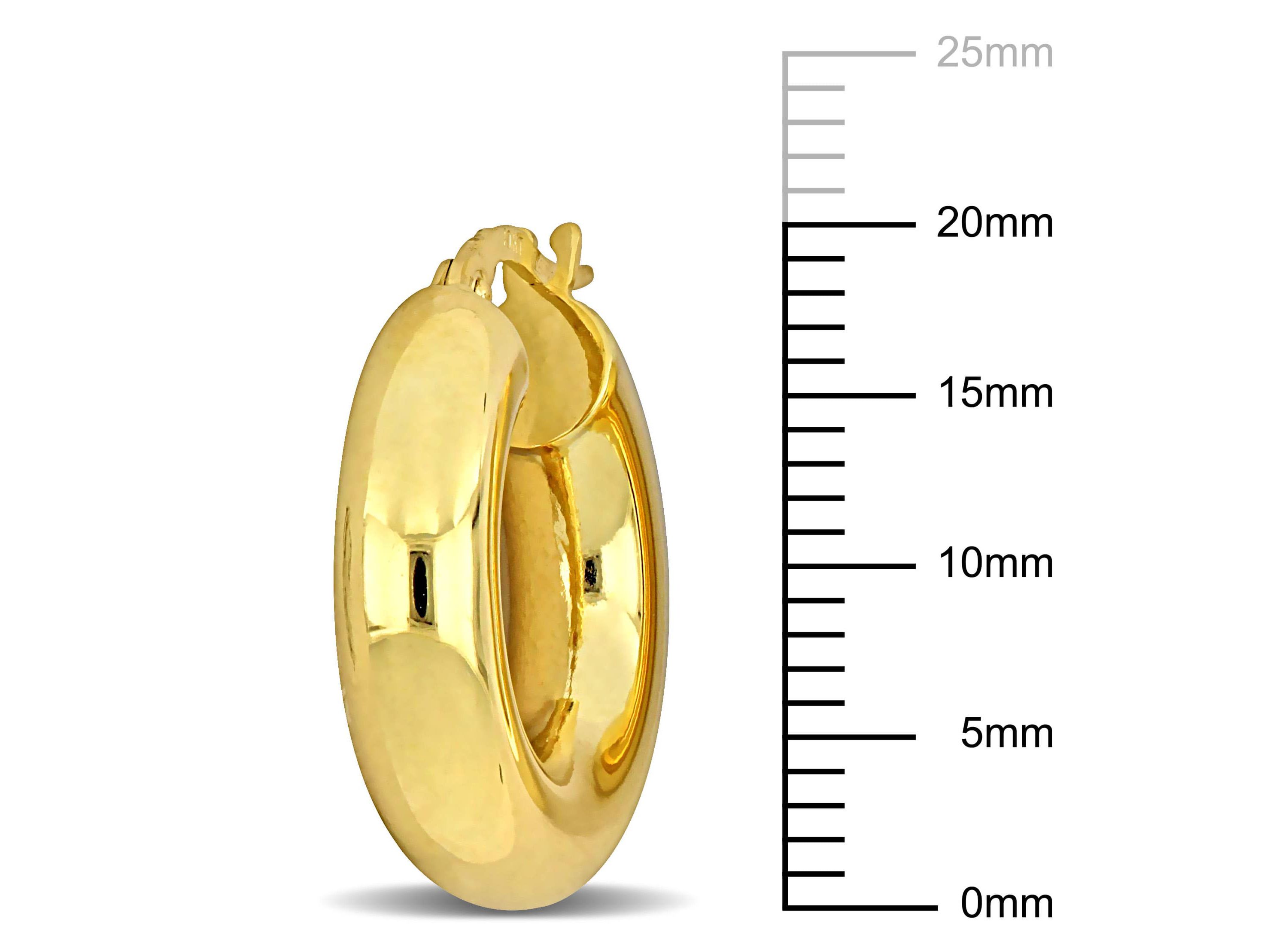 5mm Hoop Earrings in 10k Yellow Gold