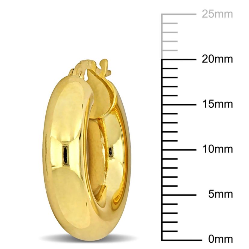 5mm Hoop Earrings in 10k Yellow Gold