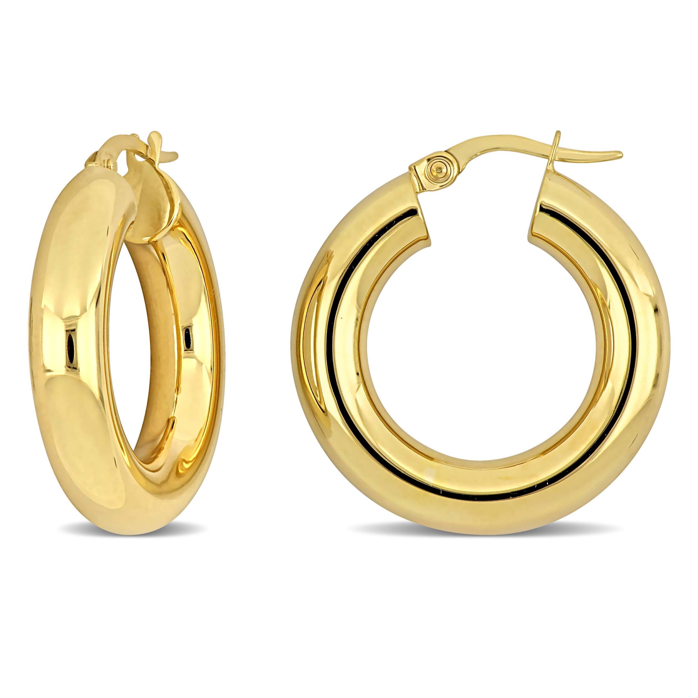 5mm Hoop Earrings in 10k Yellow Gold