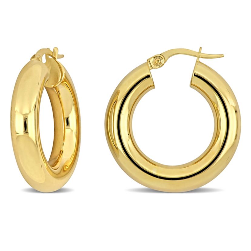 5mm Hoop Earrings in 10k Yellow Gold