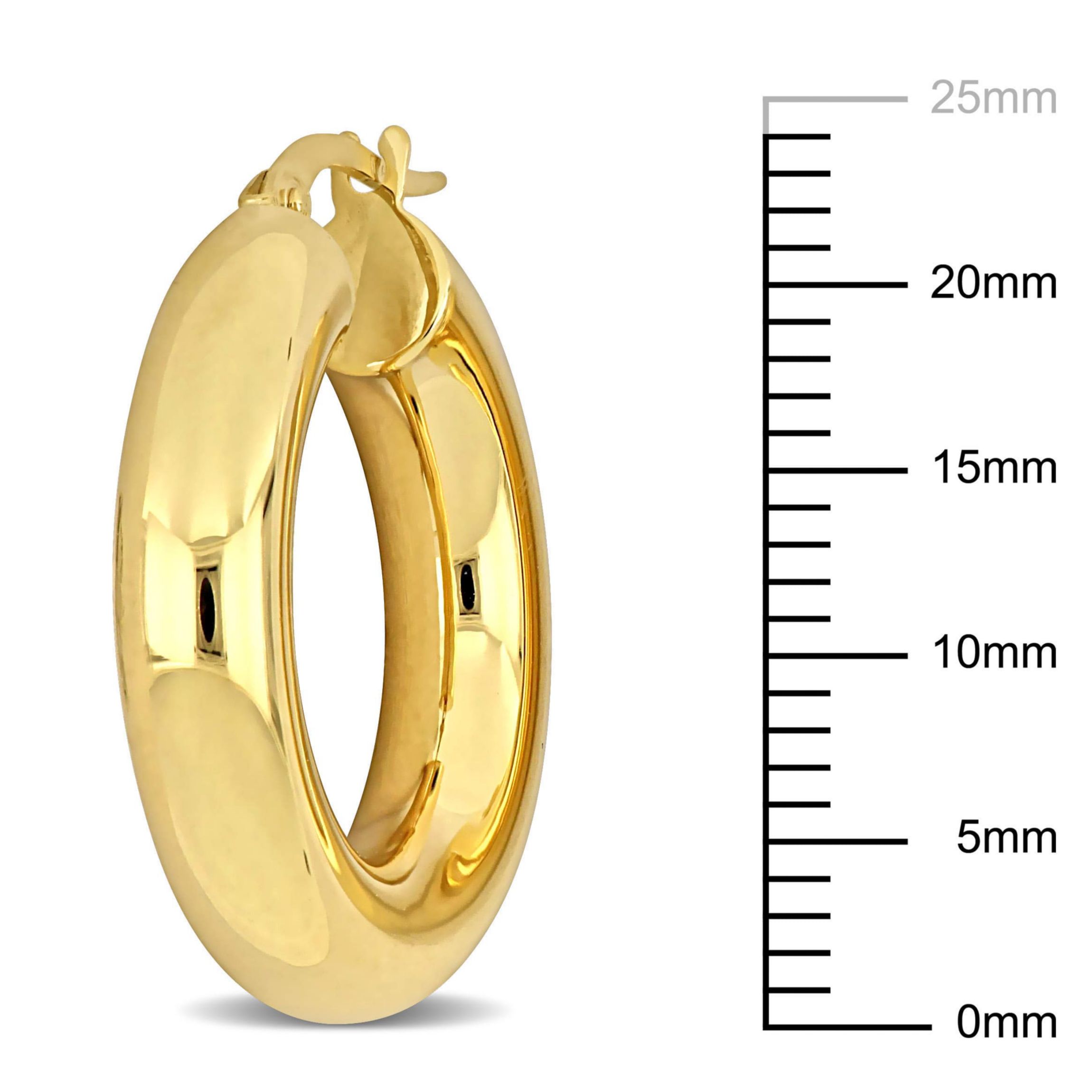 5mm Hoop Earrings in 10k Yellow Gold