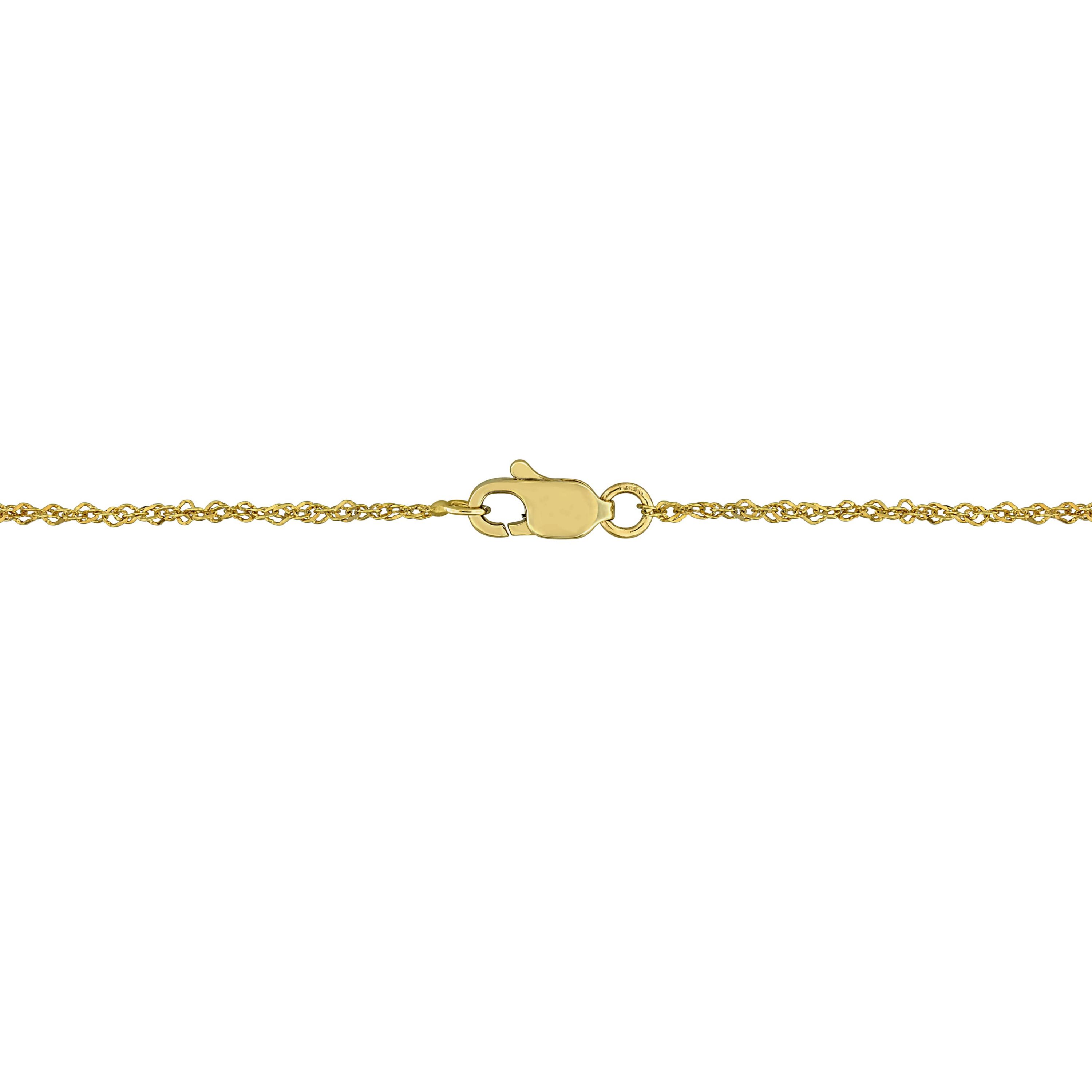 8.5-9mm White South Sea Cultured Pearl Necklace in 14k Yellow Gold