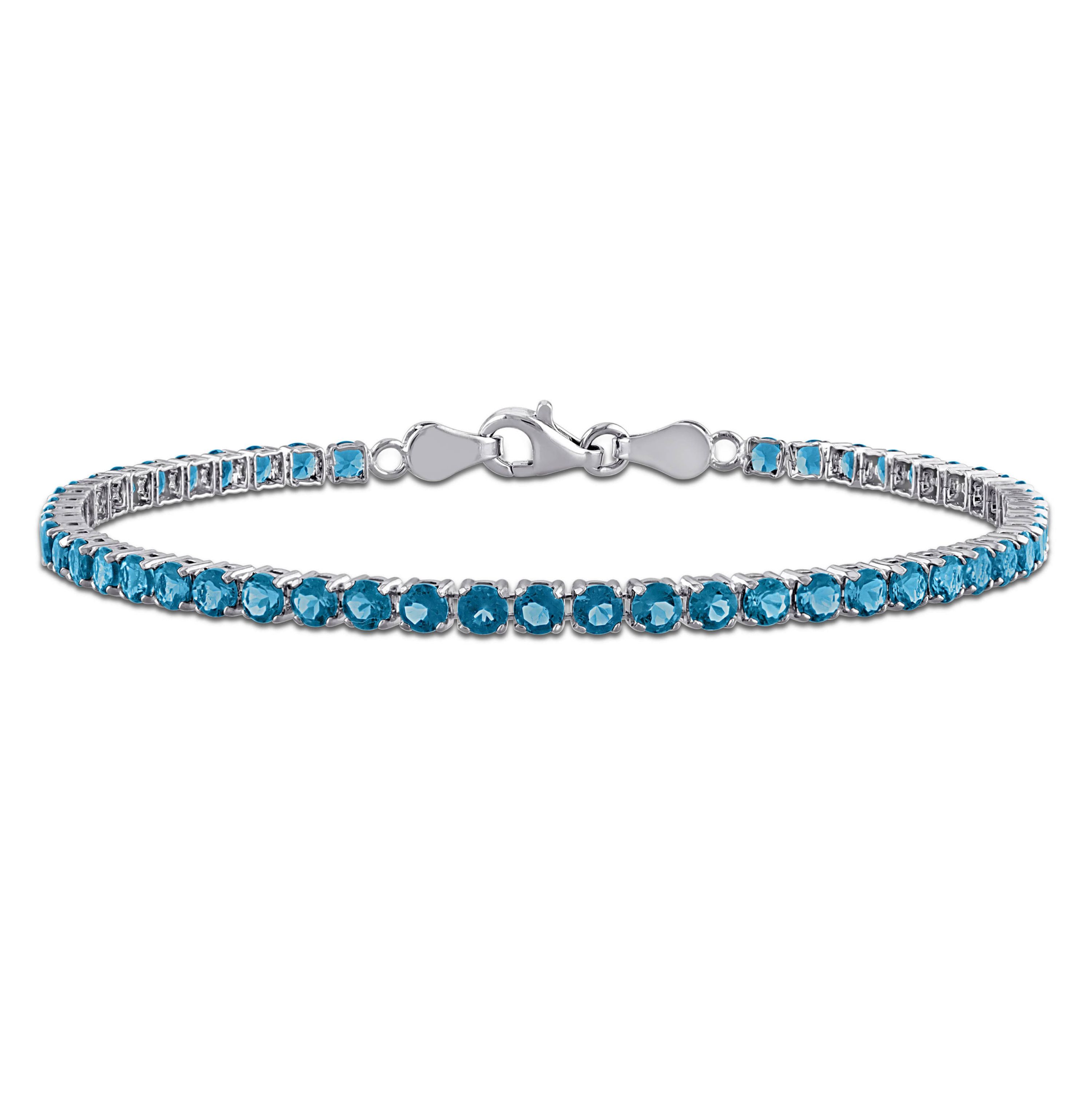 London Blue Topaz Bracelet in Sterling Silver