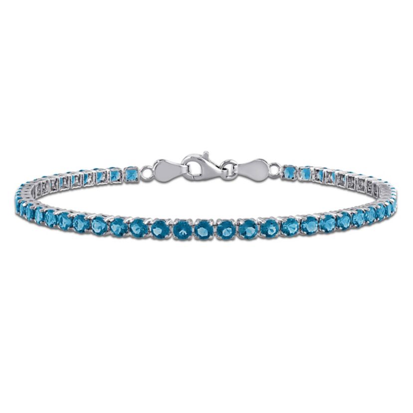London Blue Topaz Bracelet in Sterling Silver