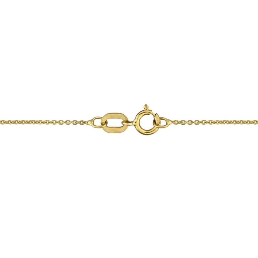Diamond & Madeira Citrine Necklace in 10K Yellow Gold