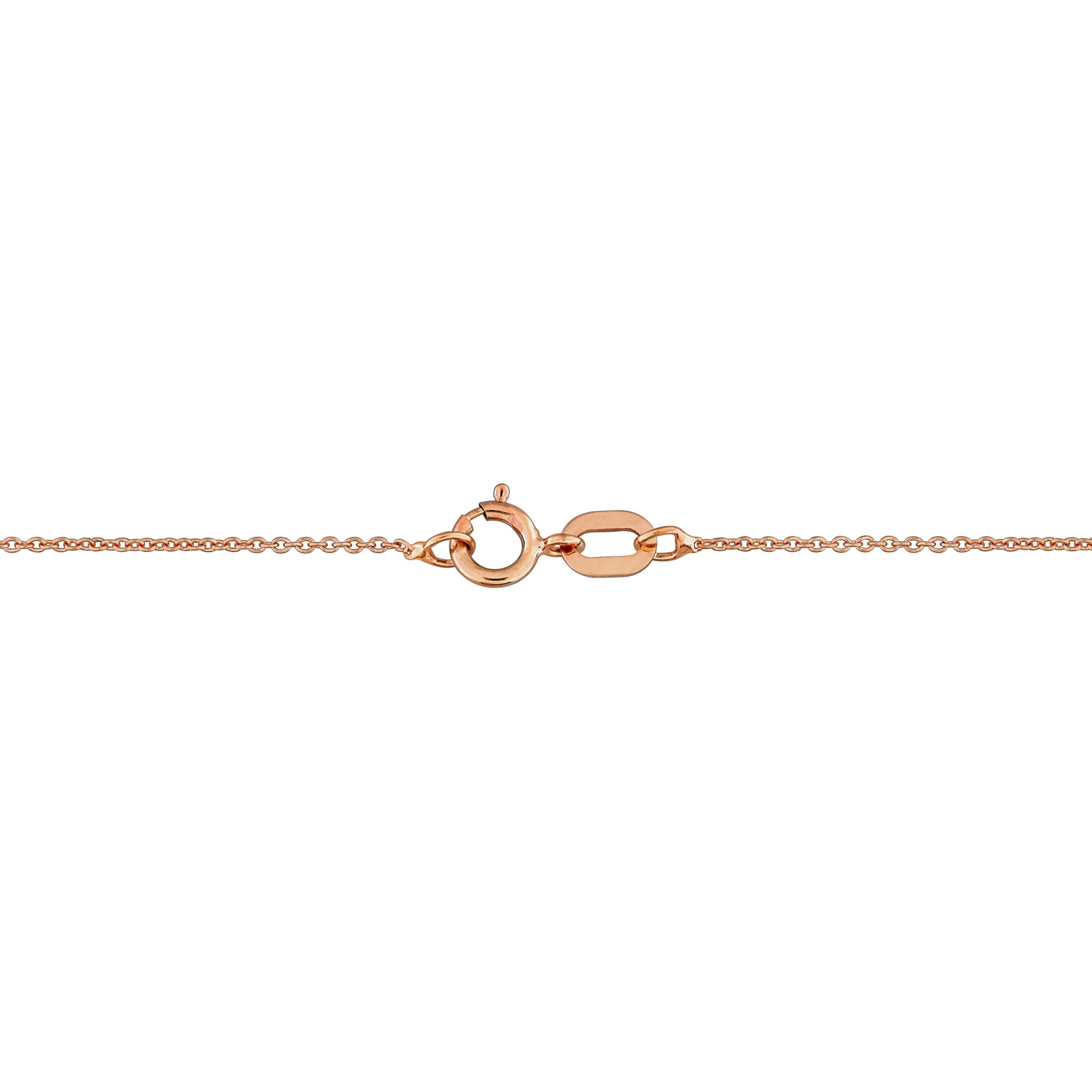 Diamond & Amethyst-Africa Necklace in 10K Rose Gold