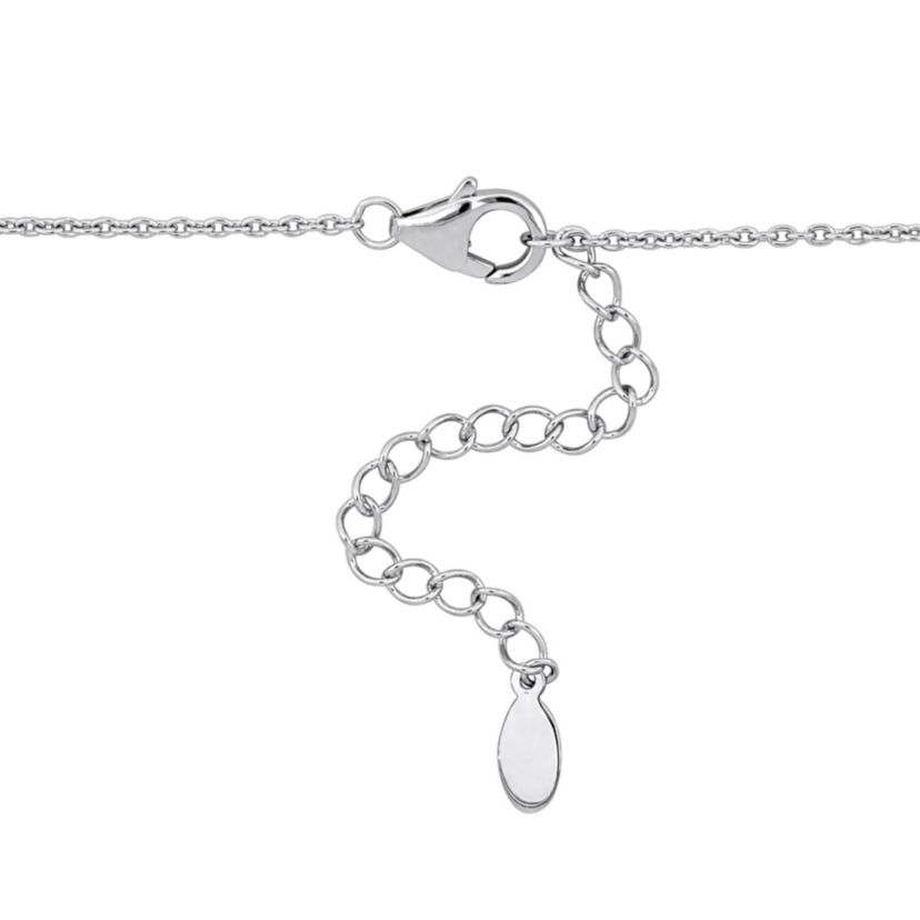 Aquamarine & Blue Topaz Drop Necklace in Sterling Silver
