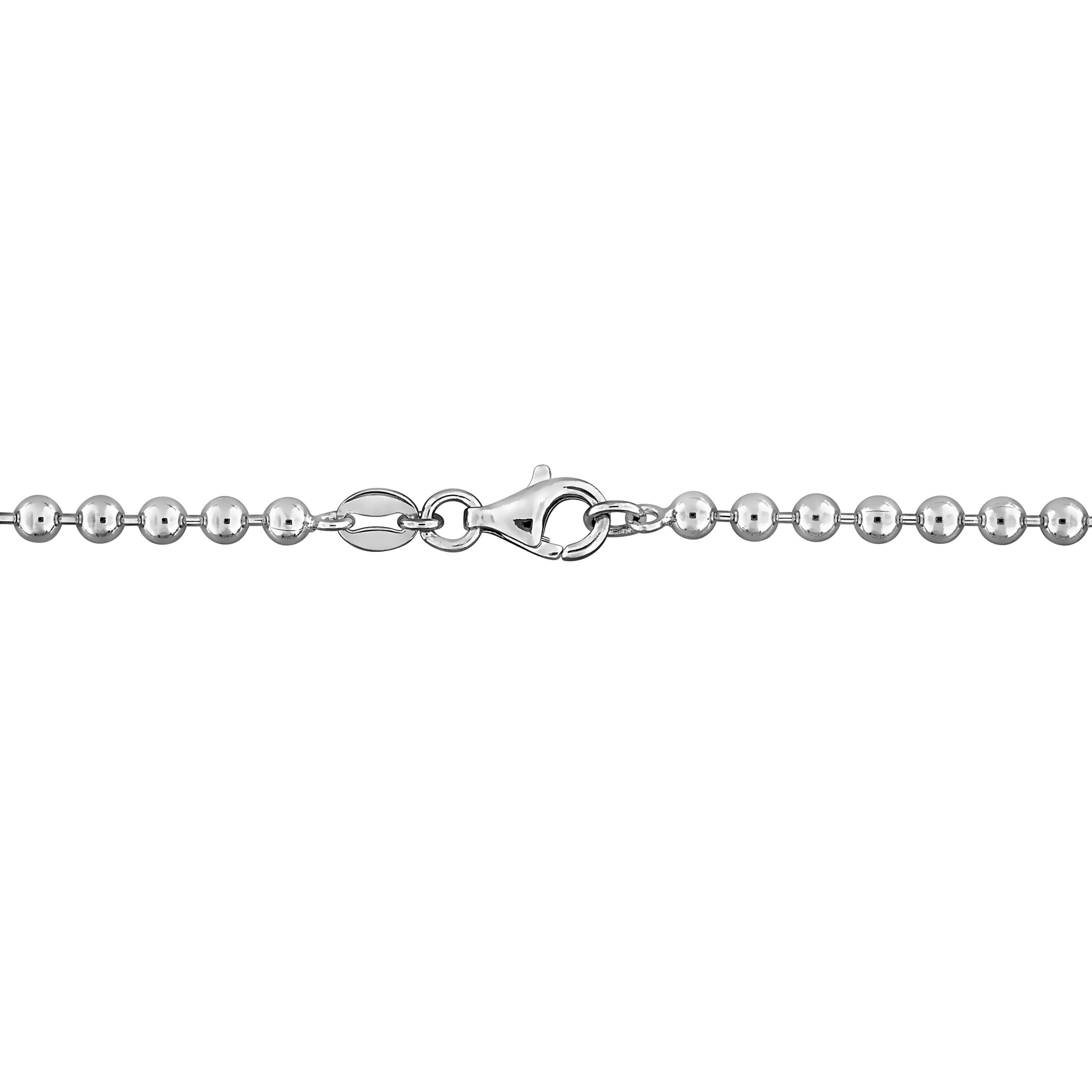 Sky & London Blue Topaz Necklace in Sterling Silver