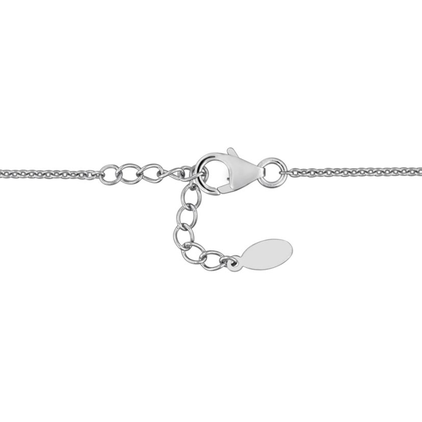 Sky Blue Topaz Necklace in Sterling Silver, 18"+1" ext.