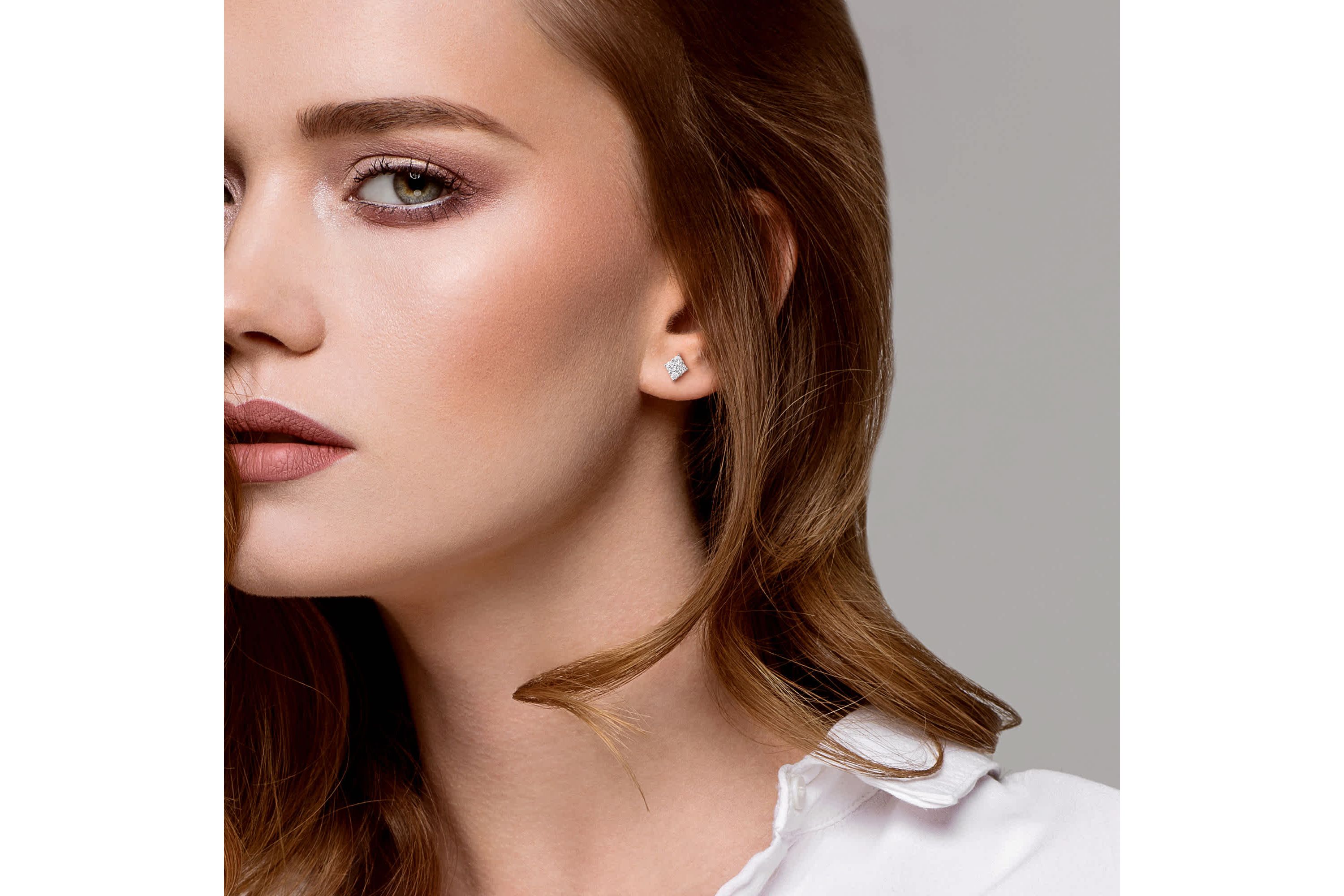 Lab Created Lab Grown Diamond Stud Post Earrings in Sterling Silver