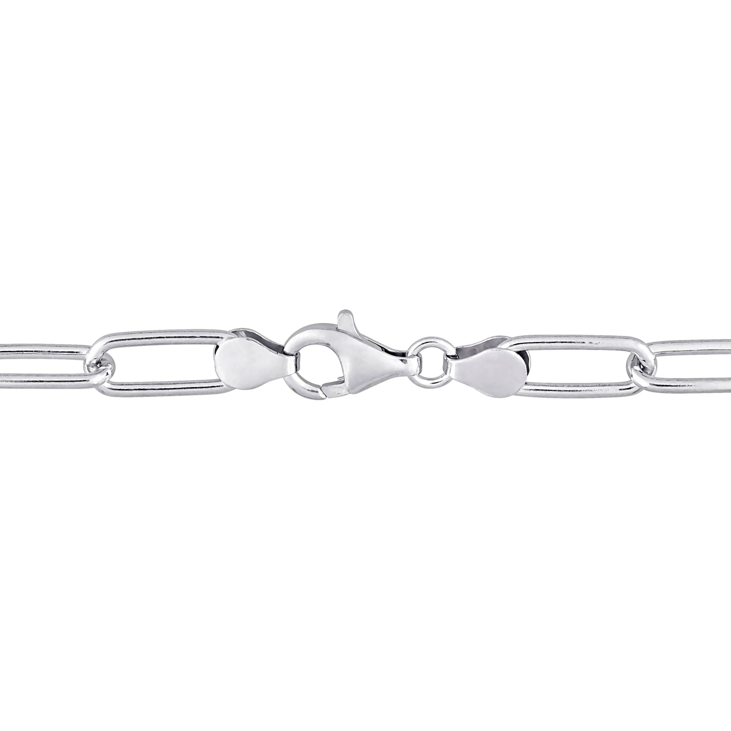 2 Piece Set of 6mm Oval Link Necklace & Bracelet in Sterling Silver, 16" & 9"