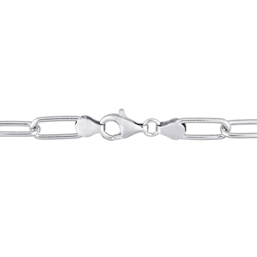 2 Piece Set of 6mm Oval Link Necklace & Bracelet in Sterling Silver, 16" & 9"