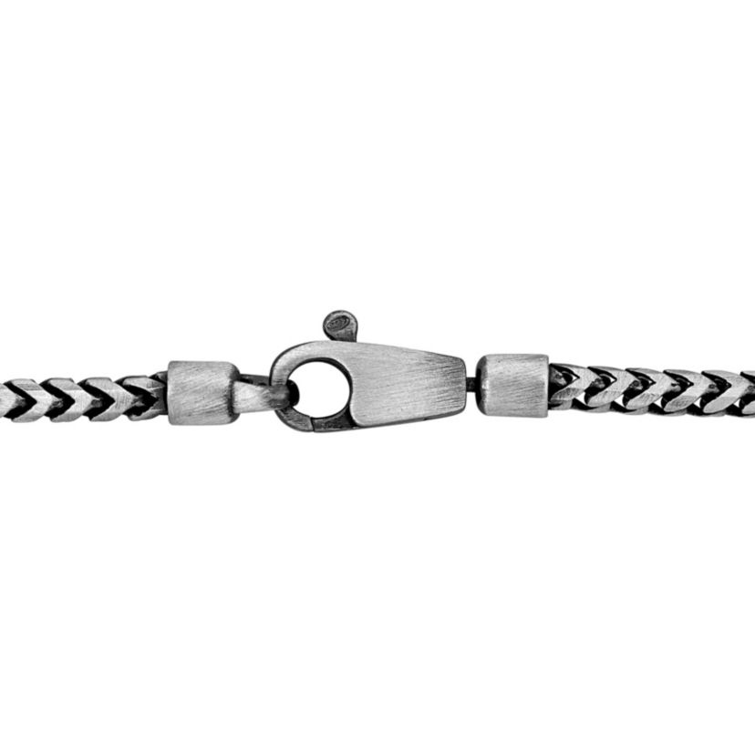 2 Piece Set of Franco Link Necklace & Anklet in Sterling Silver, 20" & 9"